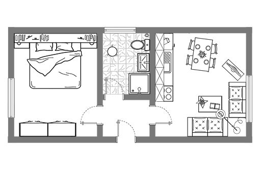 Einblick in Ferienwohnung 2